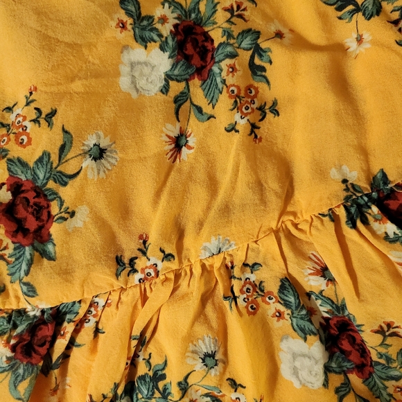 Torrid 💐 Floral Challis Tie Strap Babydoll Top - Picture 4 of 7